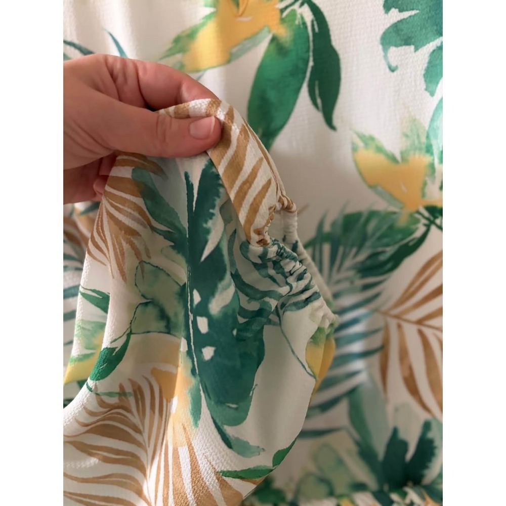 NWT Gianni Bini Small Tropical Print Belted Mini Dress Long Sleeve Women's - Picture 5 of 11